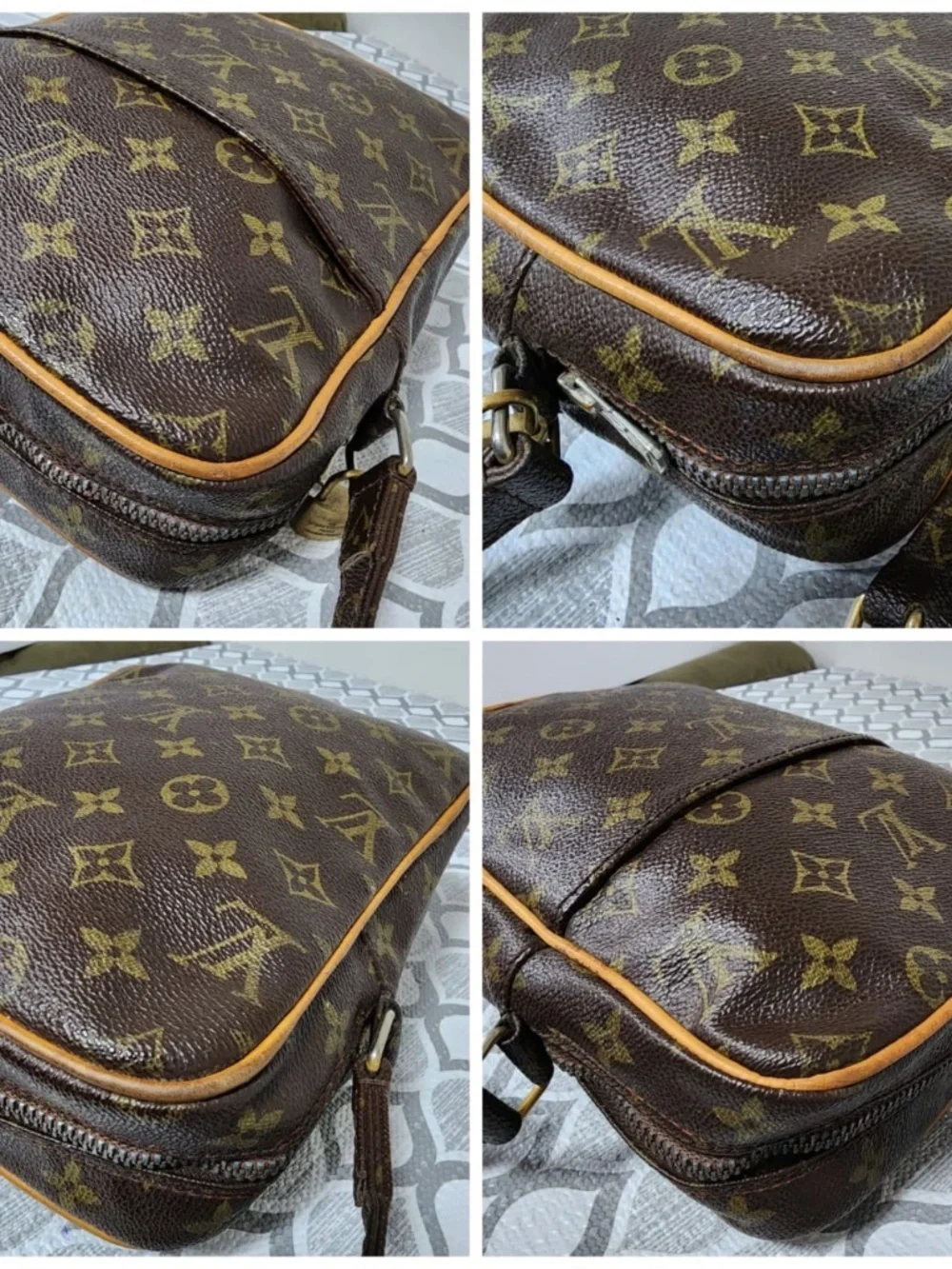 Authentic Louis Vuitton Vintage Monogram Marceau PM Brown